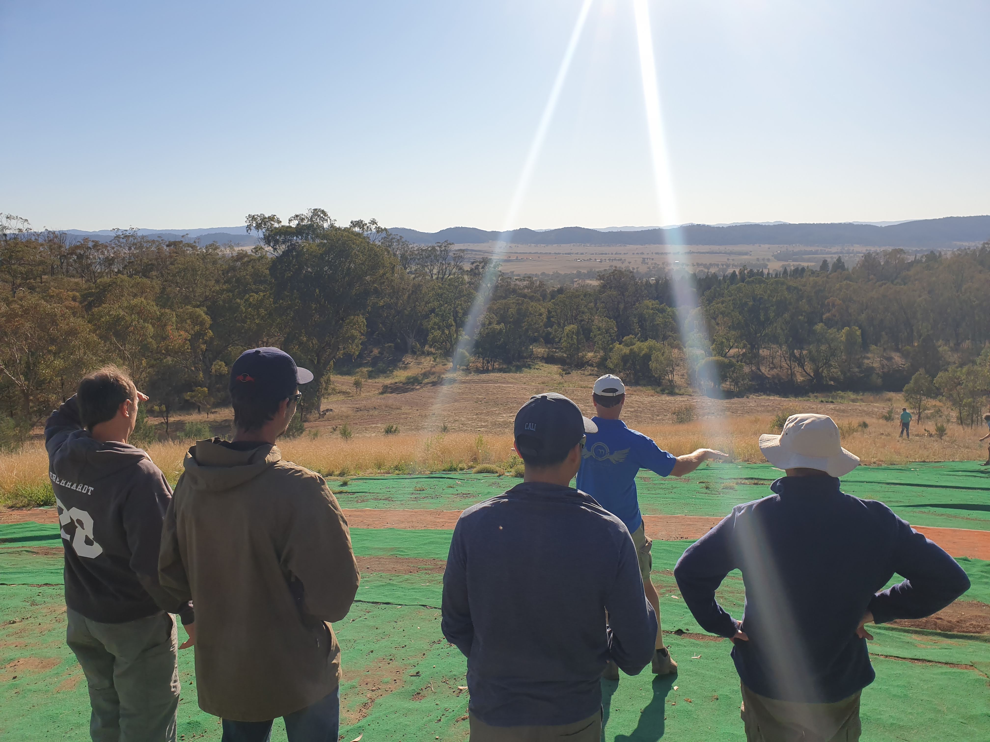 At the training slope